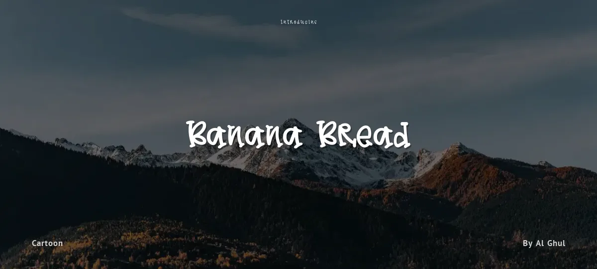 Banana Bread font preview