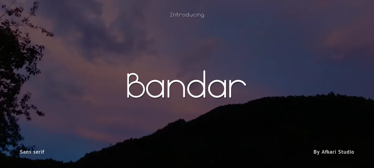 Bandar font preview