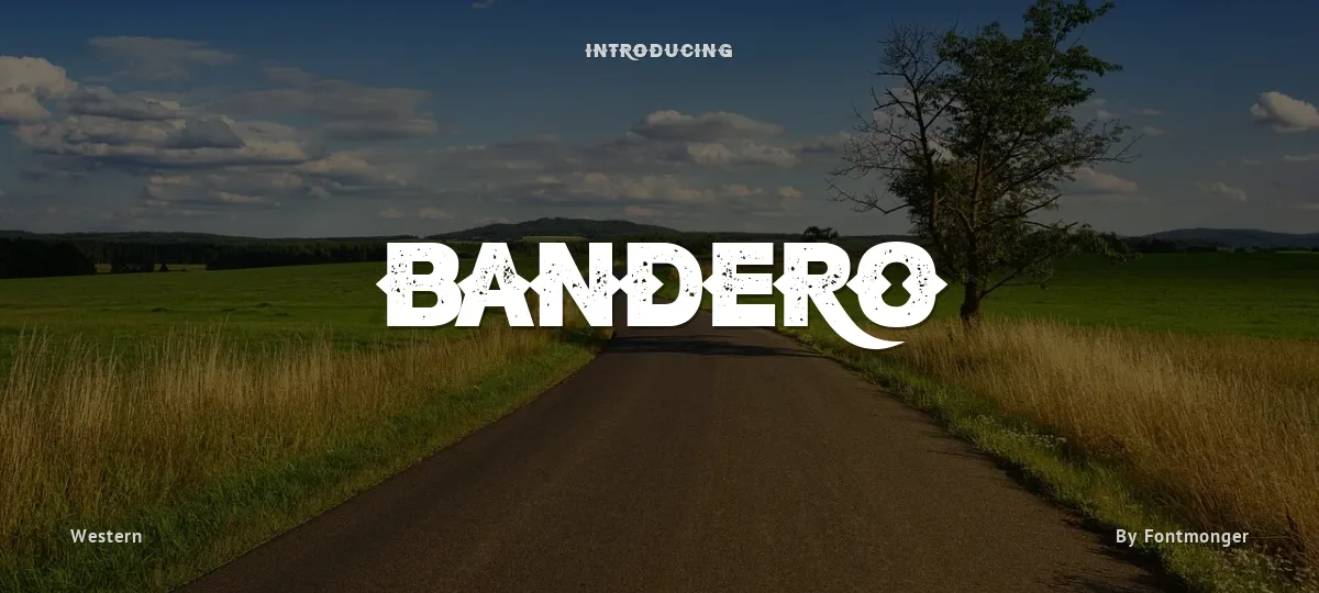 Bandero font preview