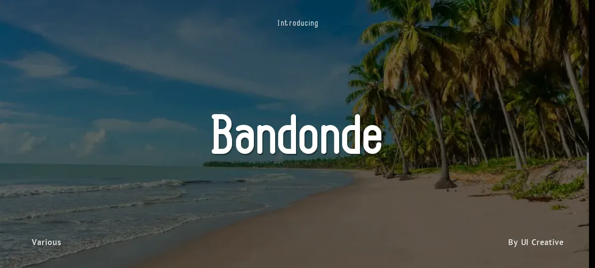 Bandonde font preview