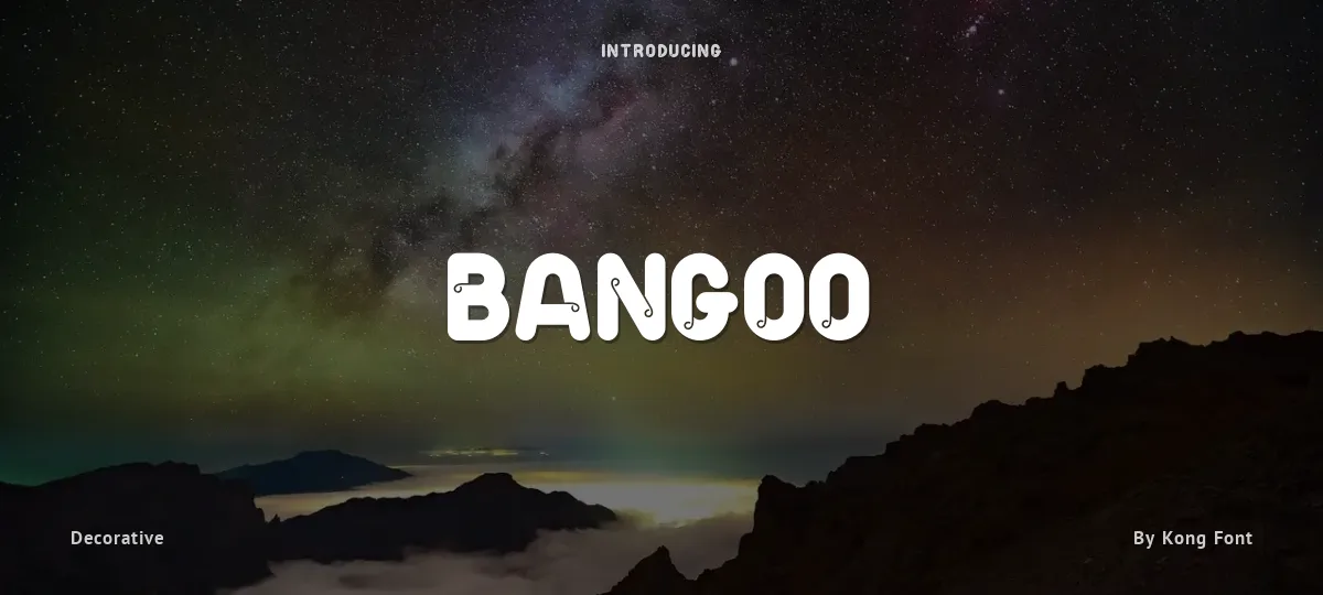 Bangoo font preview