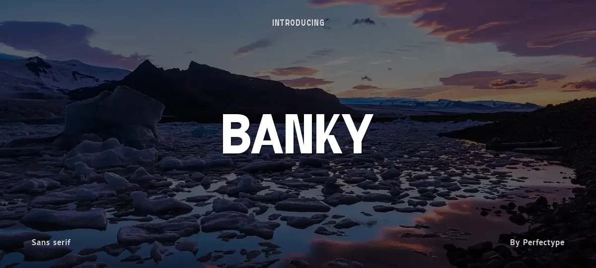 Banky font preview
