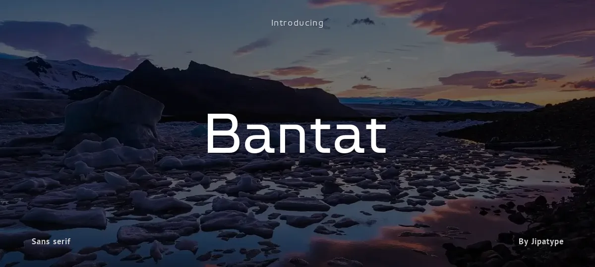 Bantat font preview