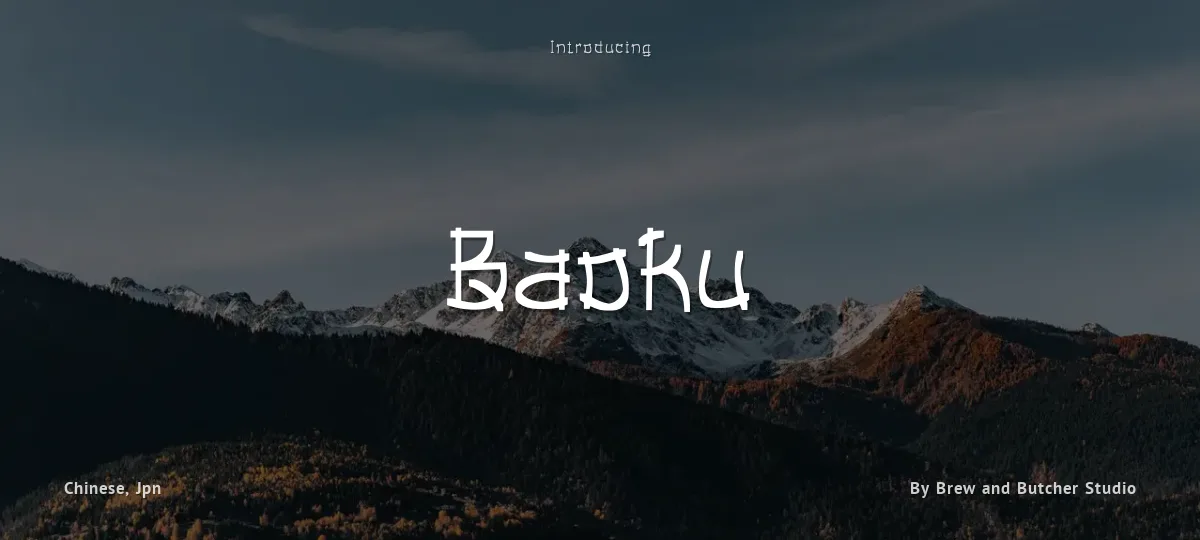 Baoku font preview