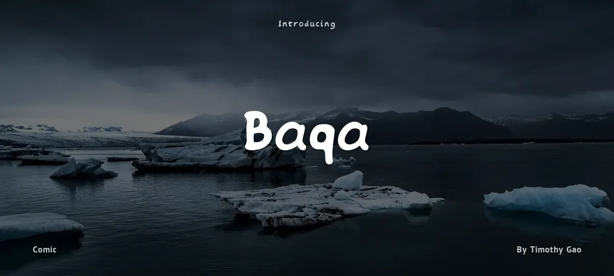 Baqa font preview