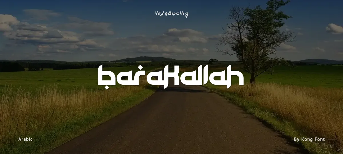 Barakallah font preview