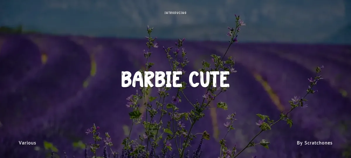 Barbie Cute font preview