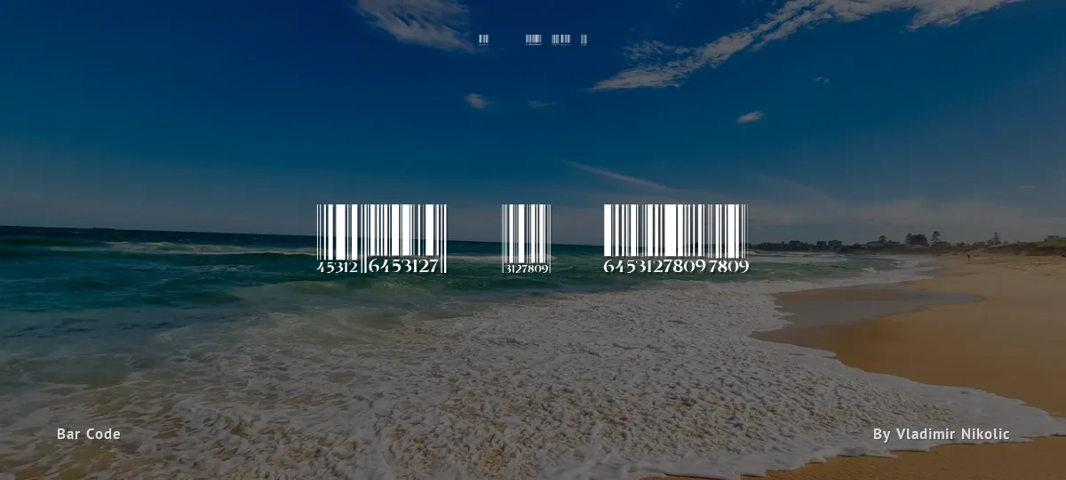 Barcode font preview