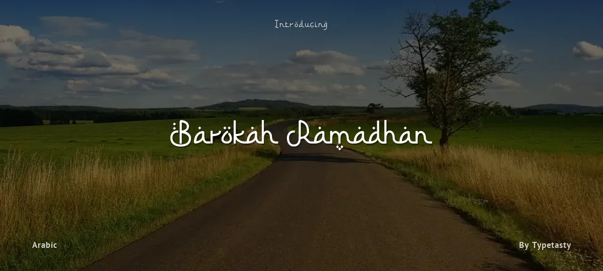 Barokah Ramadhan font preview