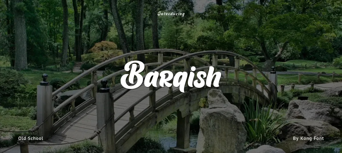 Barqish font preview