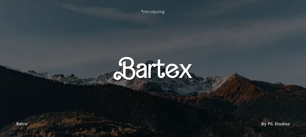 Bartex font preview