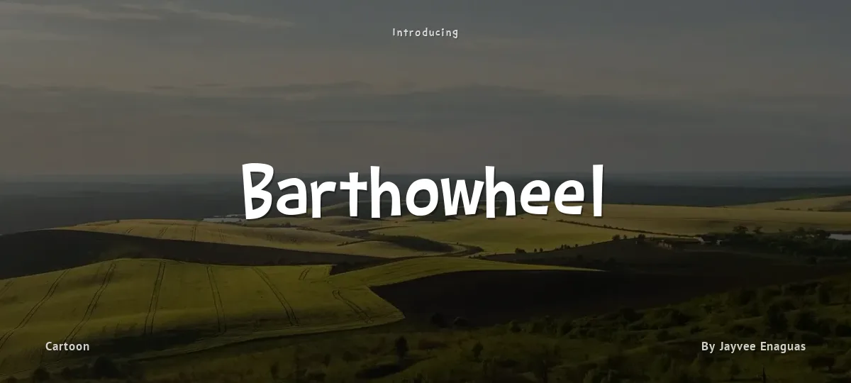 Barthowheel font preview