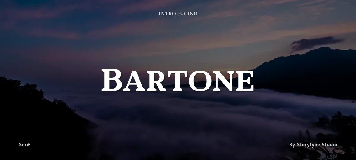 Bartone font preview