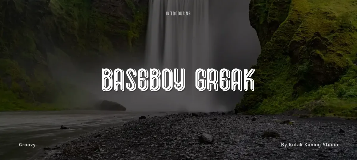 Baseboy Greak font preview