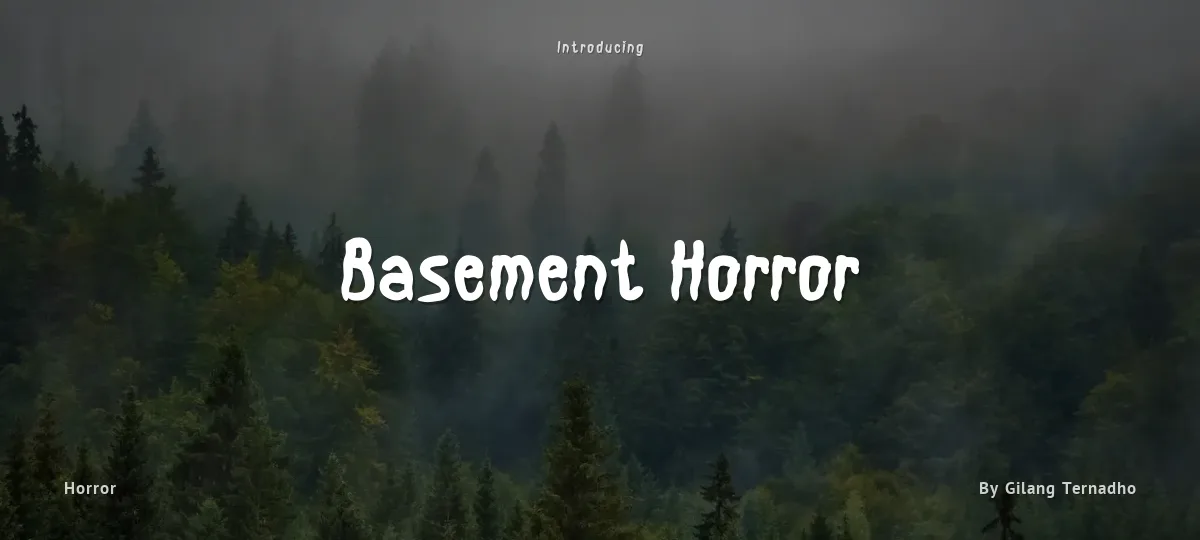 Basement Horror font preview