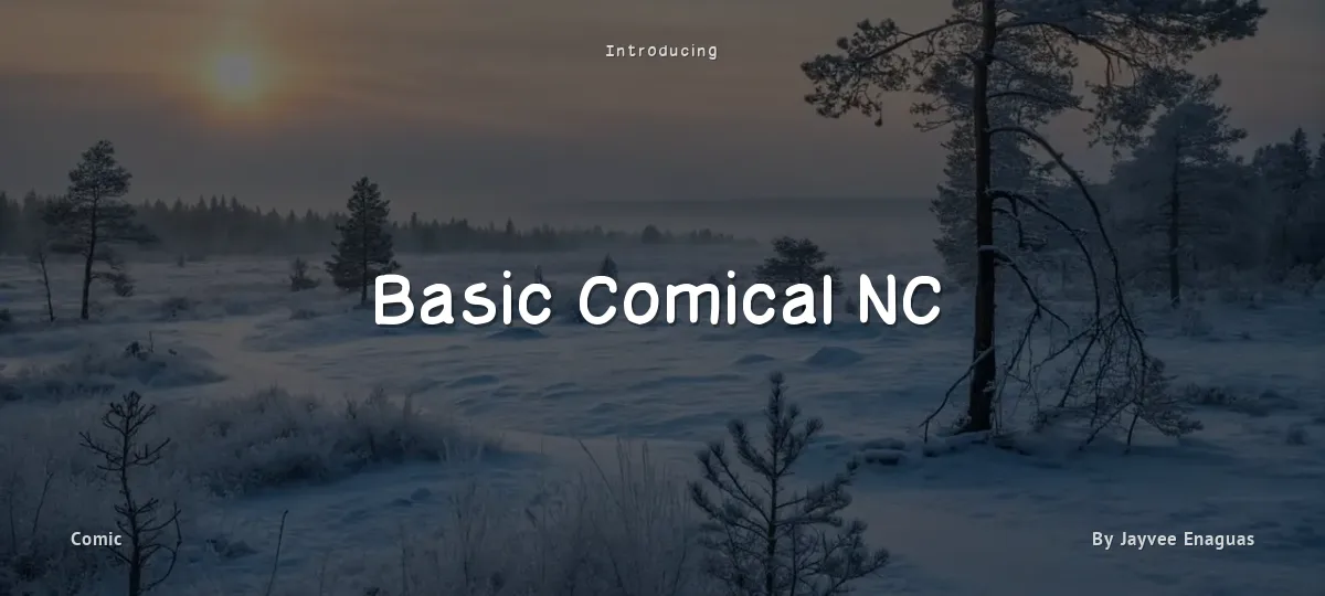 Basic Comical NC font preview