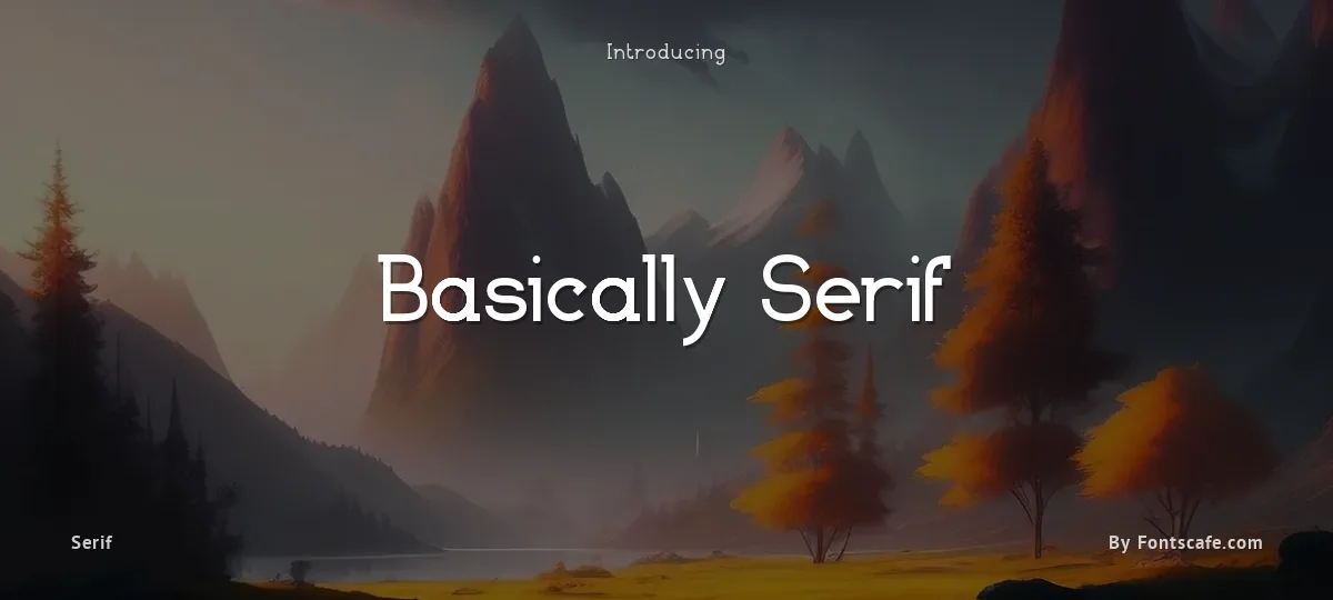 Basically Serif font preview