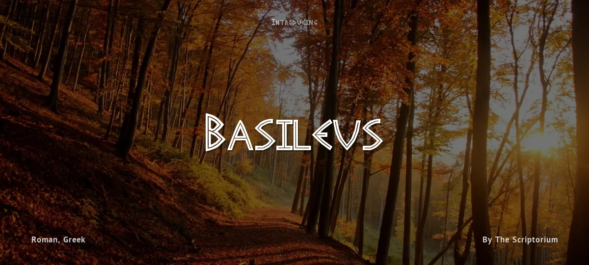 Basileus font preview