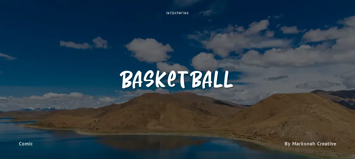 Basketball font preview