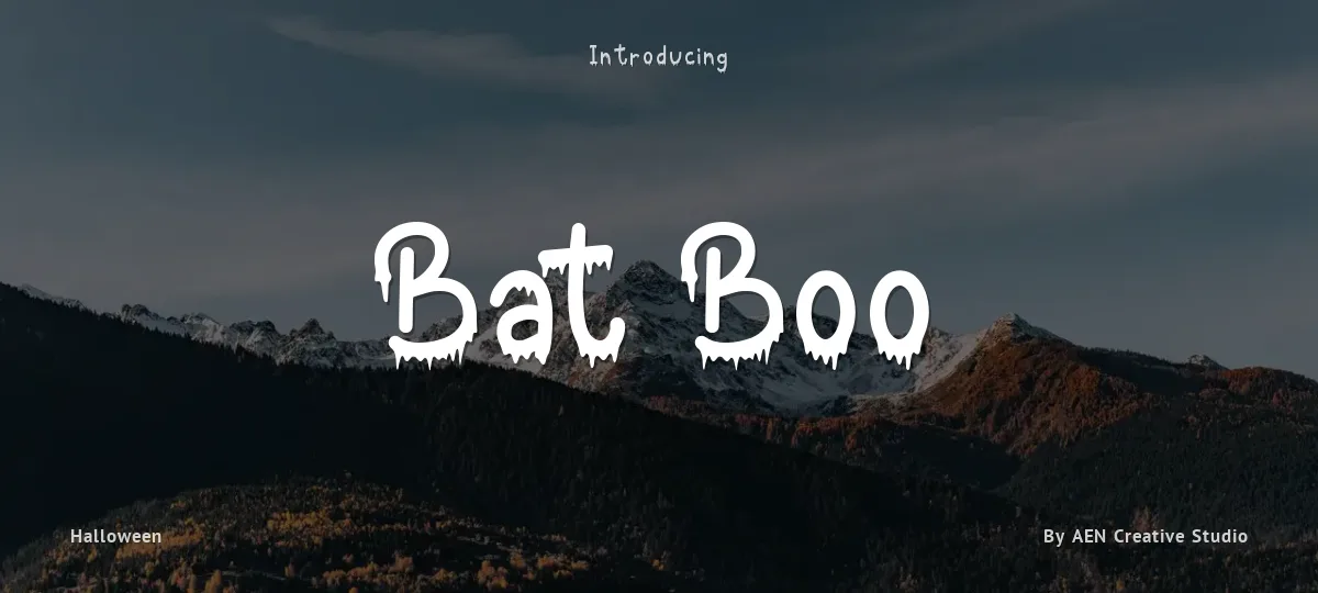 Bat Boo font preview