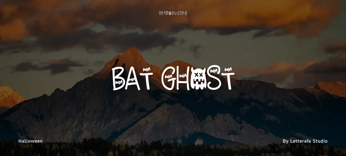 Bat Ghost font preview