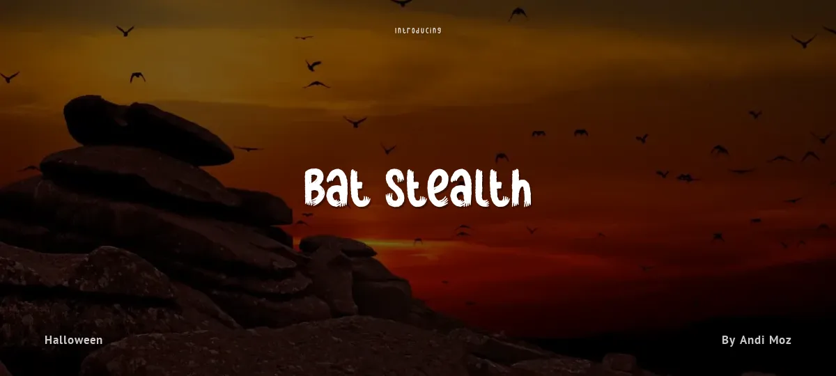 Bat Stealth font preview