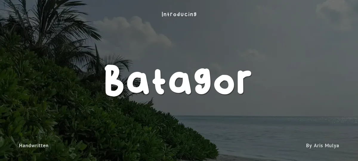 Batagor font preview