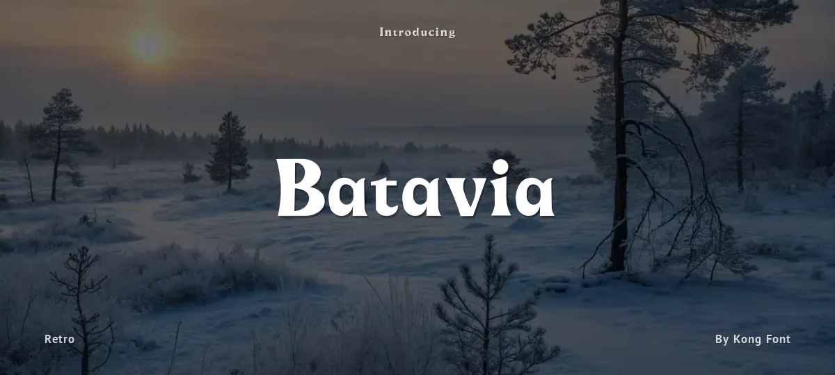 Batavia font preview