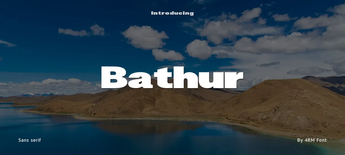 Bathur font preview