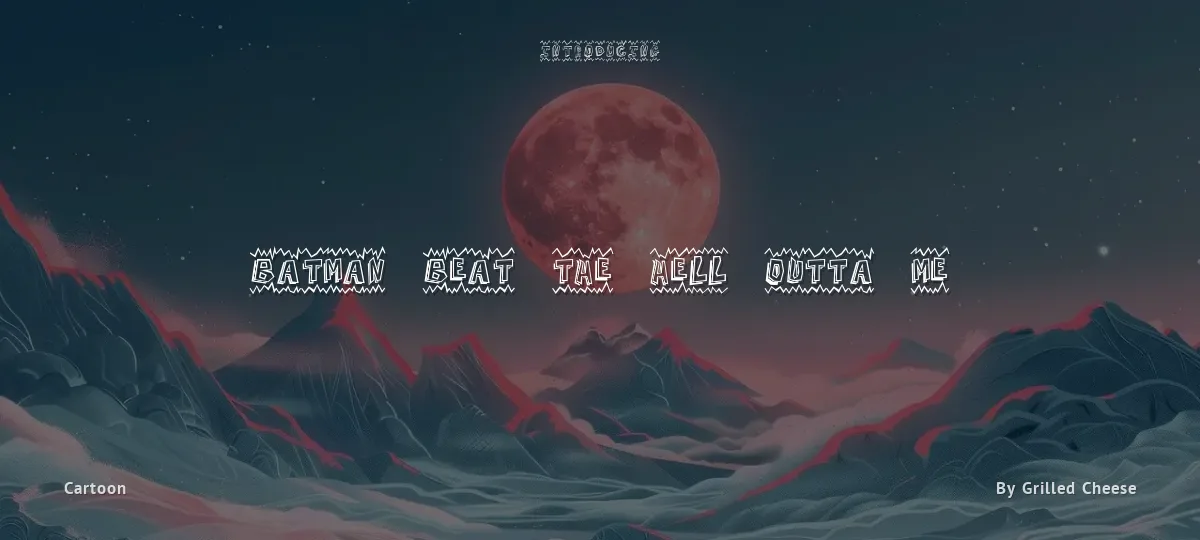 Batman Beat the hell Outta Me font preview