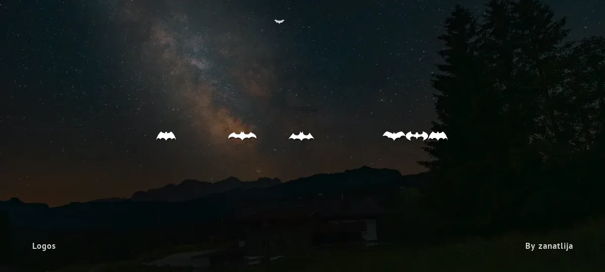 Batman Logo Evolution TFB font preview