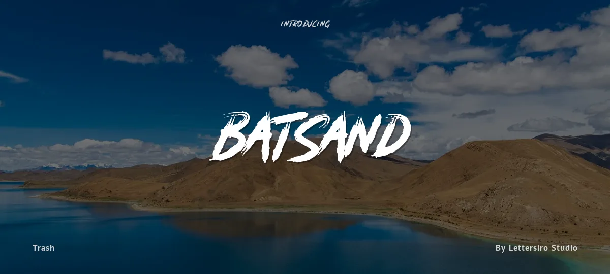 Batsand font preview