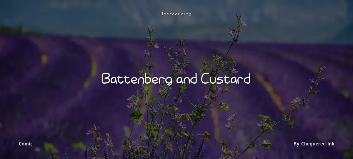 Battenberg and Custard font preview
