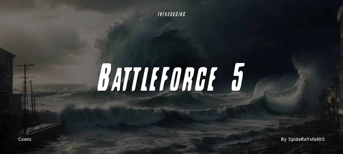 Battleforce 5 font preview
