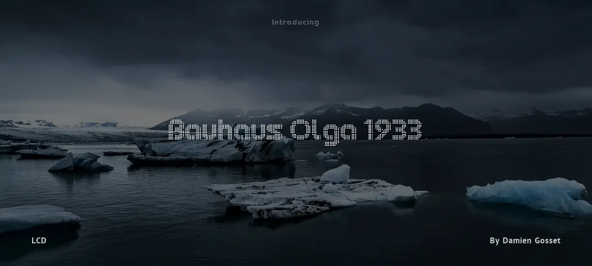 Bauhaus Olga 1933 font preview