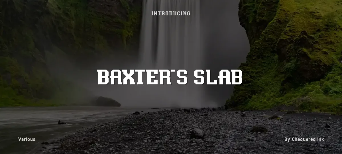 Baxter's Slab font preview