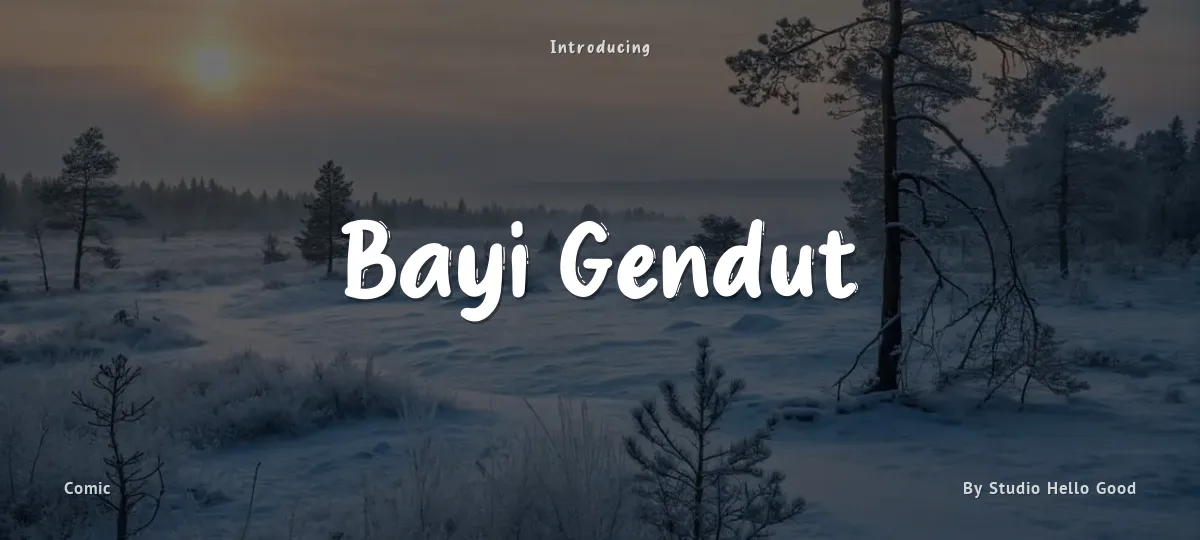 Bayi Gendut font preview