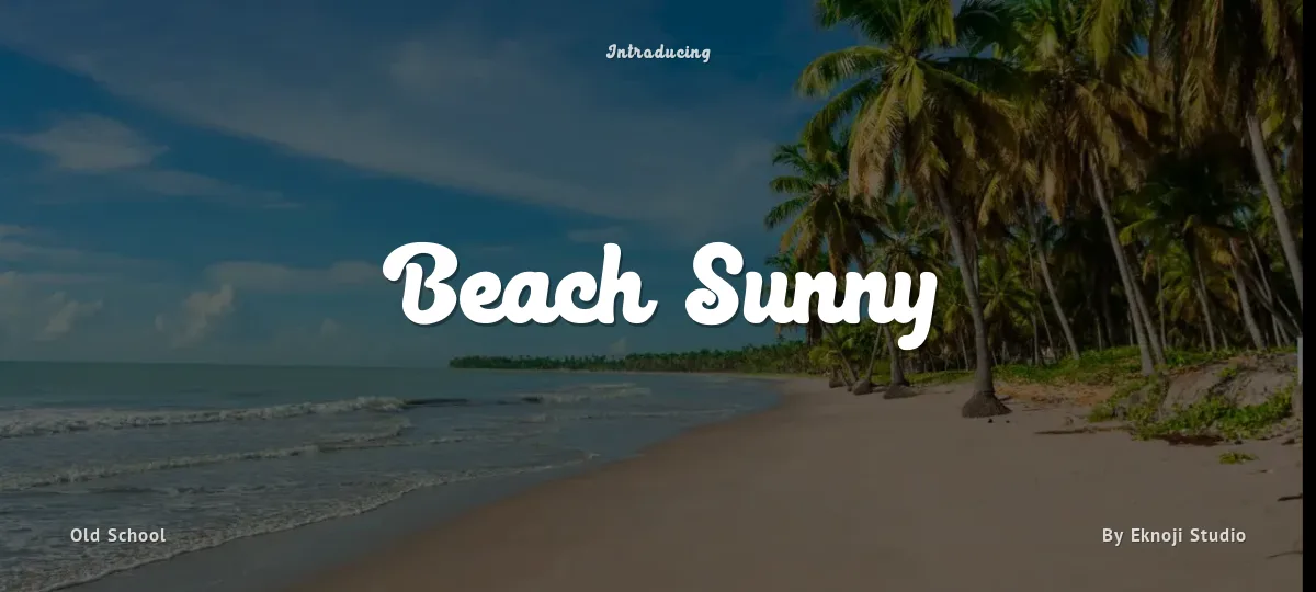 Beach Sunny font preview