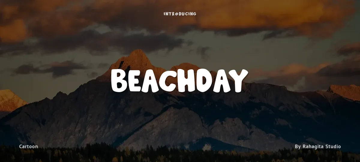 Beachday font preview