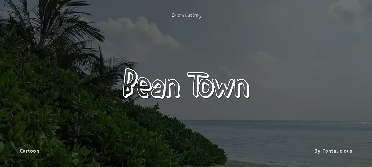 Bean Town font preview
