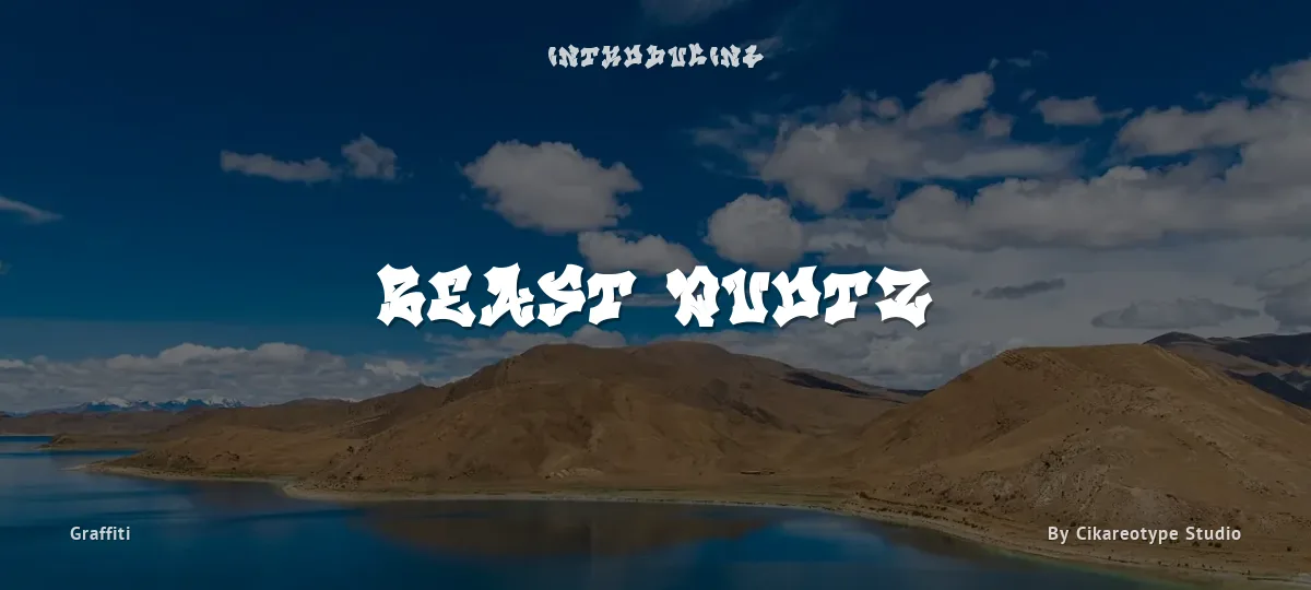 Beast Quotz font preview