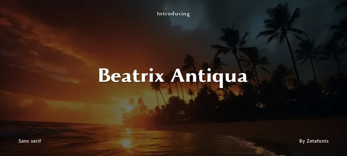 Beatrix Antiqua font preview