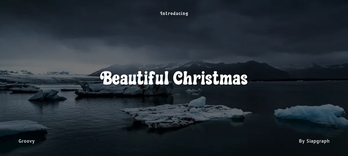 Beautiful Christmas font preview