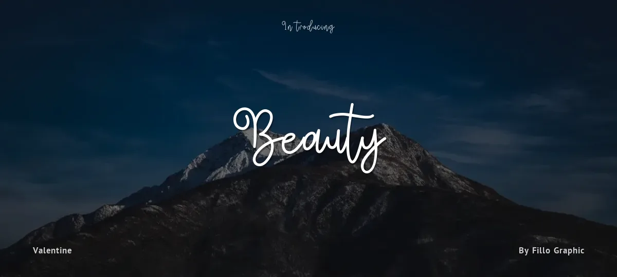 Beauty font preview