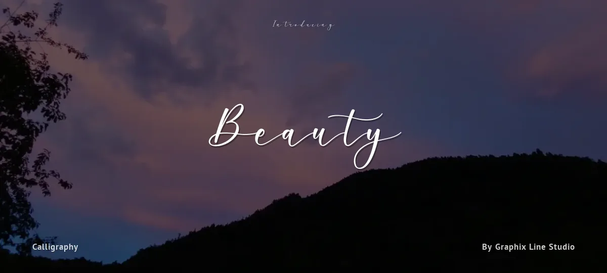 Beauty font preview
