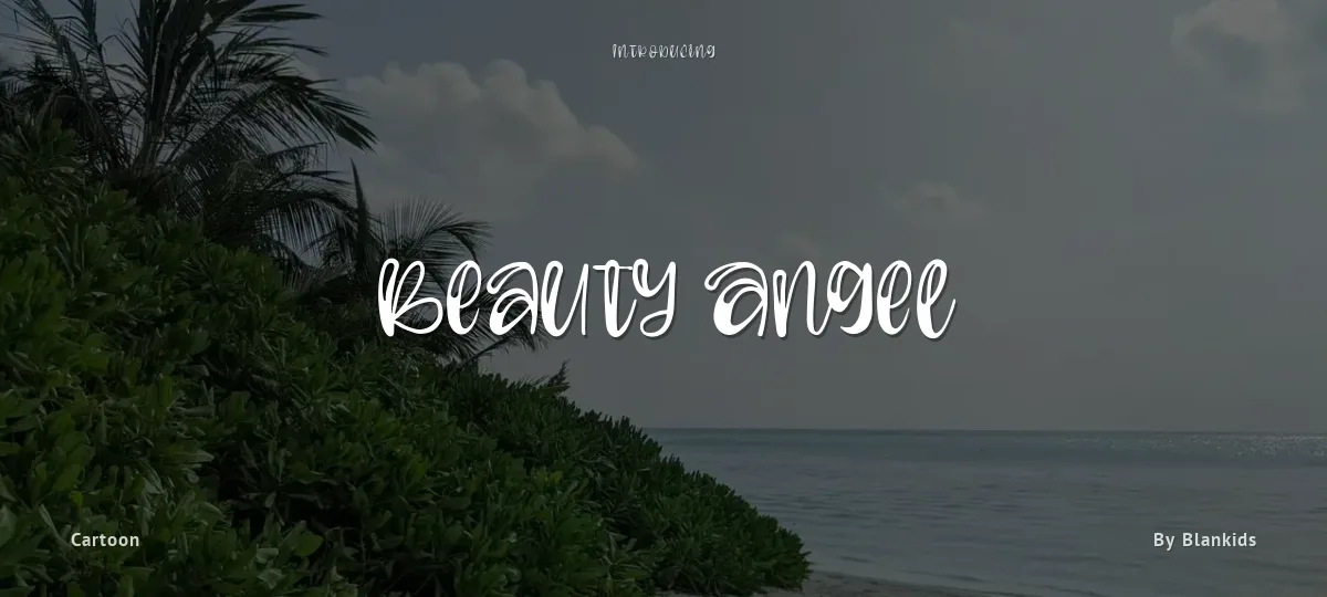 Beauty Angel font preview