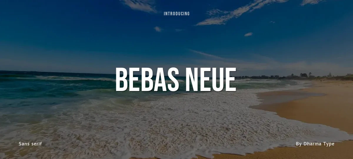 Bebas Neue font preview