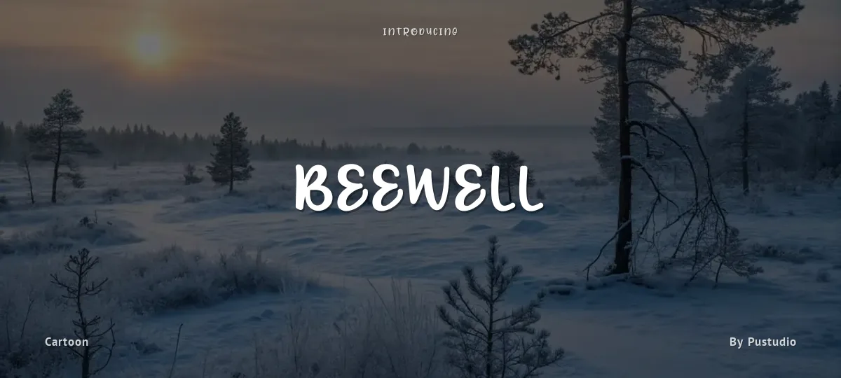 Beewell font preview