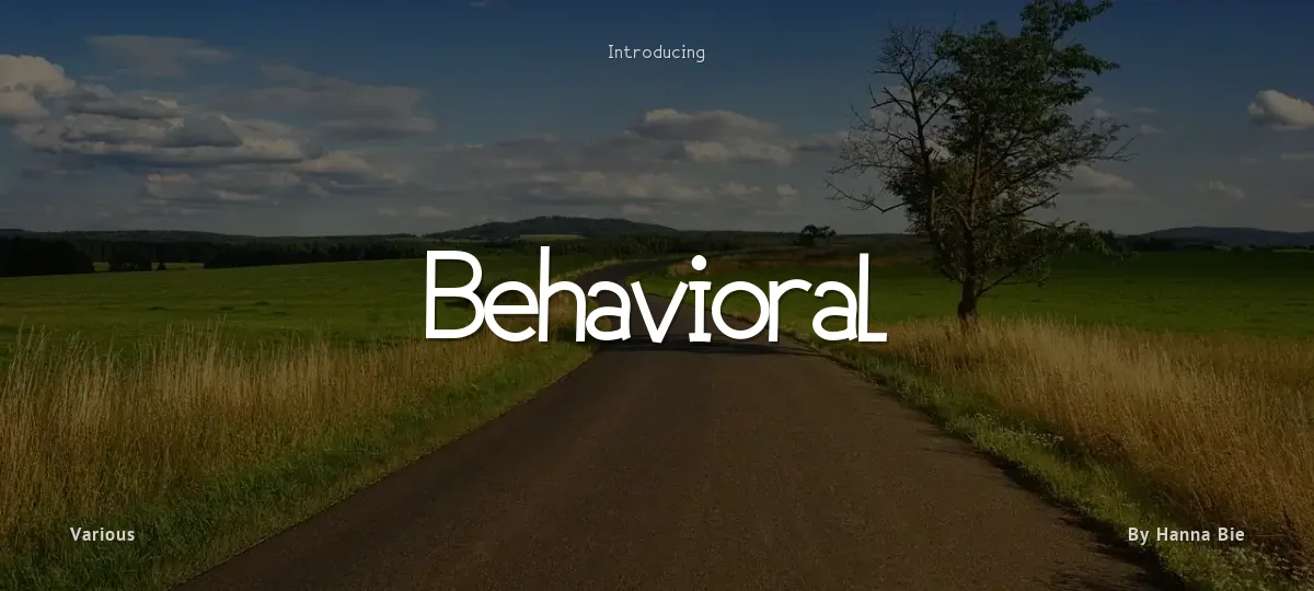 Behavioral font preview