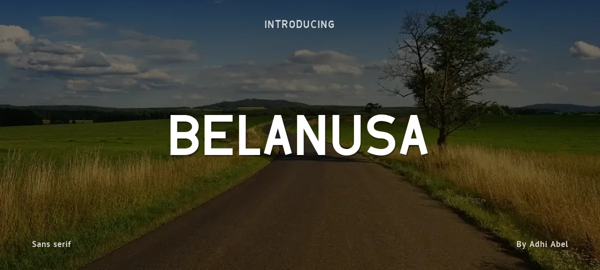 Belanusa font preview
